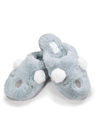 Тапочки женские «Коала», цвет серый