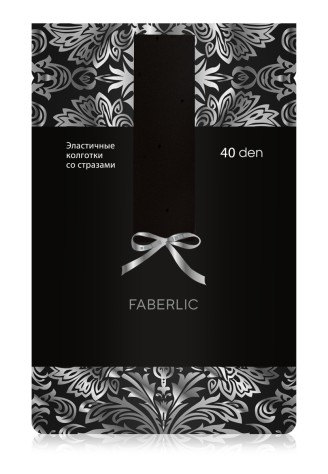 Колготки со стразами, SF407, 40 den, чёрные