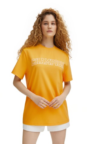 Футболка с принтом, цвет желтый