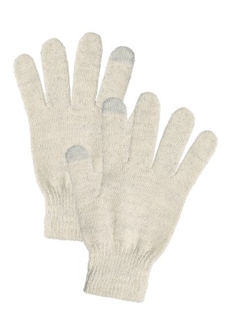 Перчатки сенсорные, цвет молочный