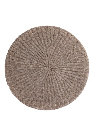 Трикотажный берет, цвет мокко