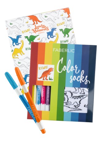 Носки-раскраска для мальчиков (маркеры в комплекте)