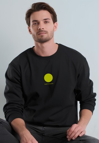 Мужской свитшот с принтом «Balance Point», цвет черный