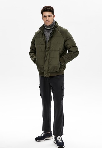 Утепленная куртка для мужчины, цвет хаки