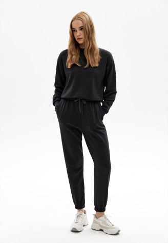 Комбинезон трикотажный, цвет серый меланж