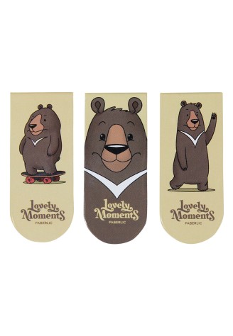 Магнитные закладки «Малиновые мишки» Lovely moments