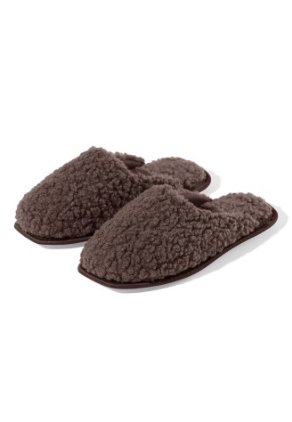 Женские тапочки, цвет шоколад