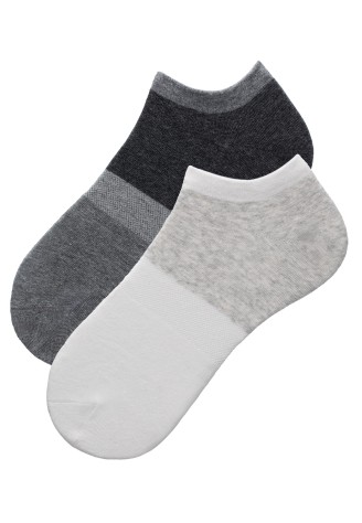 Мужские носки, цвет серый / белый