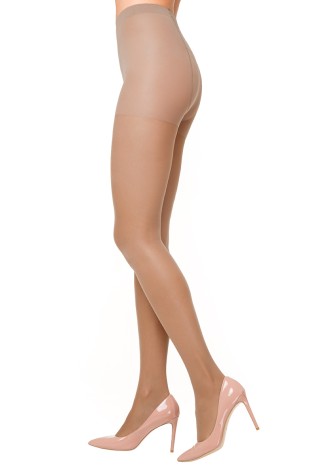 Эластичные шелковистые колготки ST235, 20 den, бронзовые