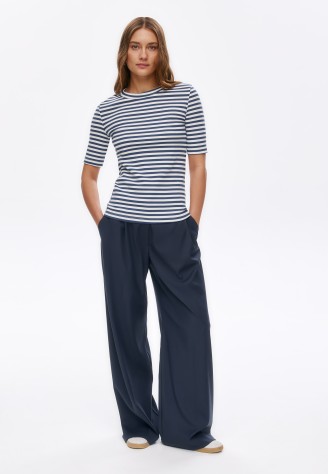 Футболка в полоску, цвет белый/синий