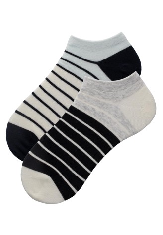 Мужские носки, цвет молочный / черный