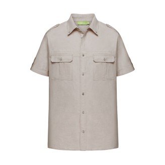 Рубашка с накладными карманами для мужчины, цвет светло-песочный