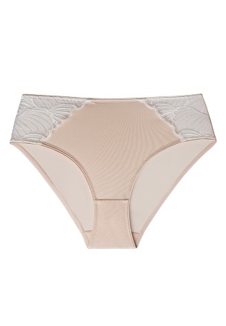 Трусы-слипы с завышенной талией Fabia нюдовые