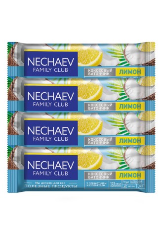 Батончик кокосовый «Лимон», 4 шт.