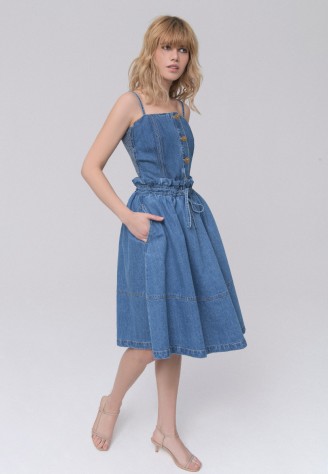 Джинсовая юбка, цвет синий