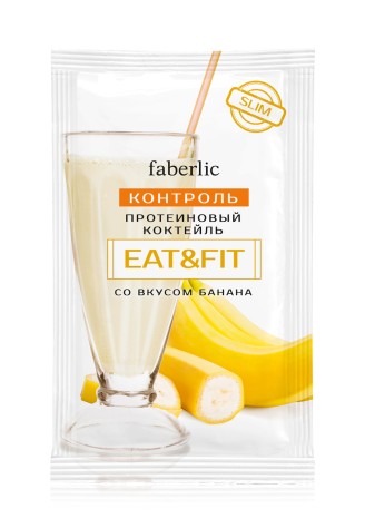 Протеиновый коктейль Eat&Fit со вкусом банана