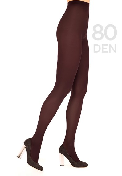Колготки из микрофибры SI804, 80 den, цвет бордо