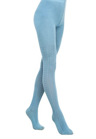 Мягкие эластичные колготки из хлопка «Лесная сказка» SD133, голубые
