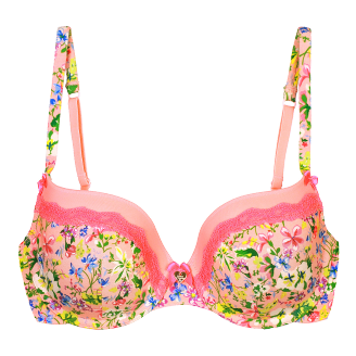 Бюстгальтер пуш-ап MARSEILLE, цвет розовый с принтом