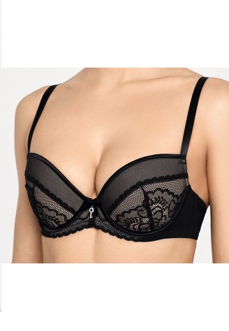 Бюстгальтер пуш-ап Madina, цвет черный
