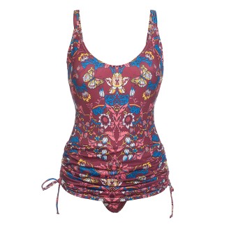 Сплошной купальник «Ориентал», цвет бордовый