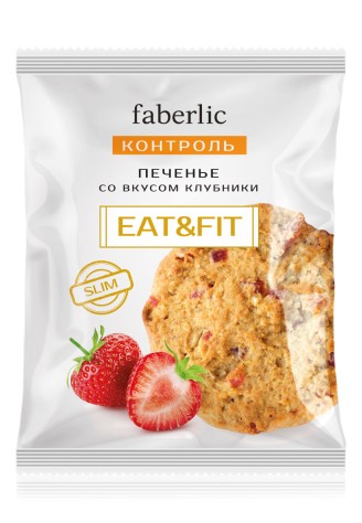 Печенье Eat&Fit со вкусом клубники