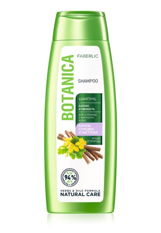 Шампунь «Баланс и свежесть» для склонных к жирности волос Botanica, 400 мл