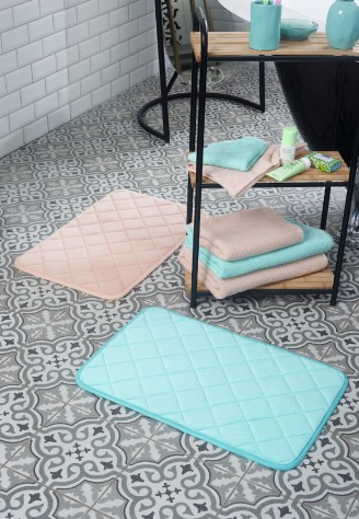 Коврик для ванной, цвет бирюзовый