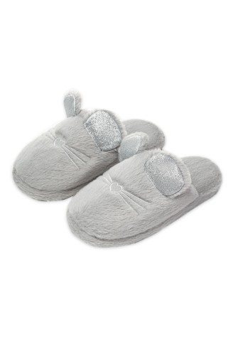 Тапки «Мышка», цвет серый