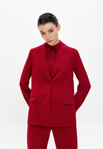 Жакет, цвет тёмно-красный
