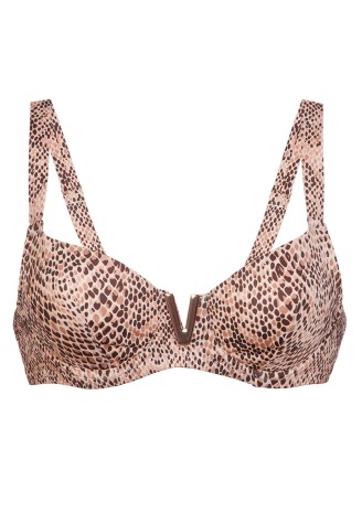 Лиф мягкий на косточках, принт под кожу питона