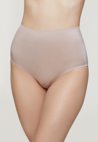 Трусы-слипы с завышенной талией, цвет нюд