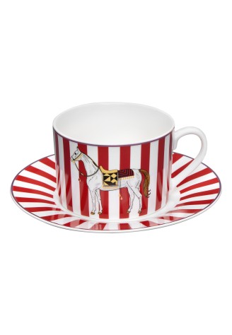 Чашка с блюдцем «Фортуна», белая