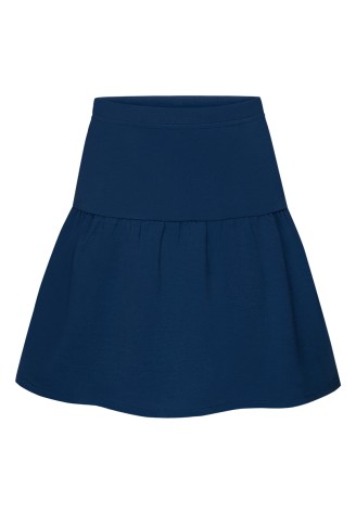 Трикотажная юбка для девочки, цвет тёмно-синий