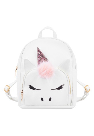 Рюкзак для девочки «Единорог», цвет белый