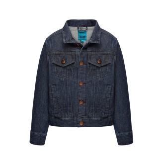 Куртка из джинсовой ткани для мальчика, цвет темный индиго