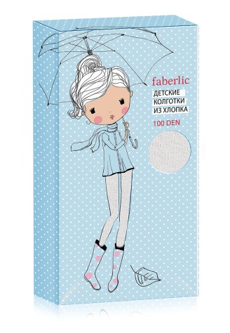 Колготки детские SD101, плотность 100 den, цвет белый