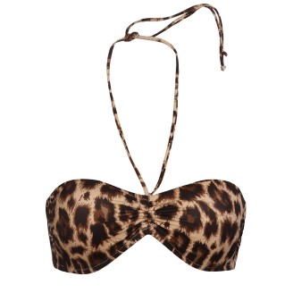 Лиф бандо, цвет бежевый с принтом