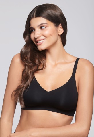 Бюстгальтер без косточек с 3D-фиксацией, цвет черный