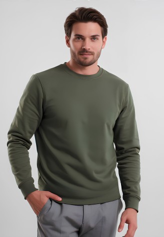 Мужской джемпер, цвет хаки