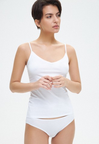 Трусы-слипы из хлопка, цвет белый
