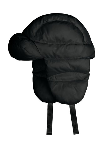 Шапка-ушанка из текстиля, цвет графит