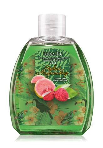 Гель для душа и пена для ванны 2 в 1 «Яркий Мадагаскар»