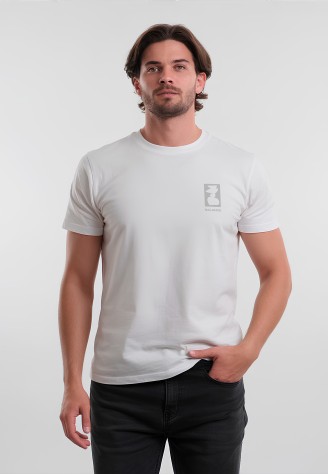 Футболка с принтом «Баланс», цвет белый