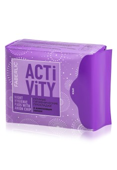 Ночные гигиенические прокладки с анионовым чипом