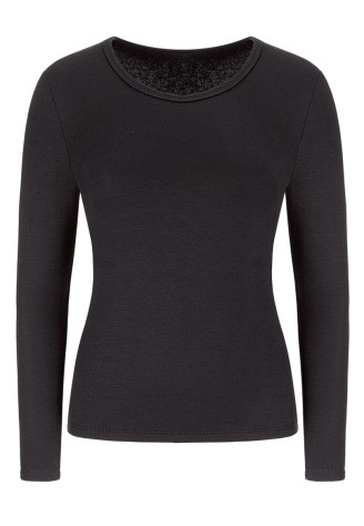 Термофутболка с длинными рукавами, цвет черный