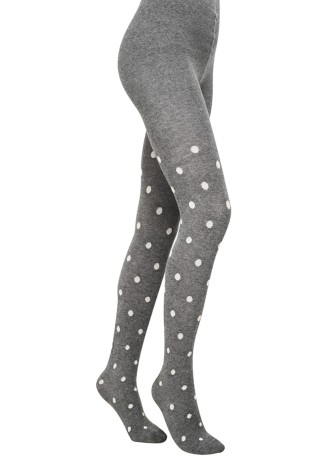 Колготки детские в горошек SD137, плотность 100 den, серые