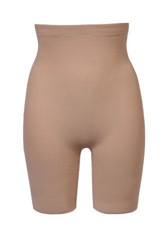 Шорты с завышенной талией бежевые