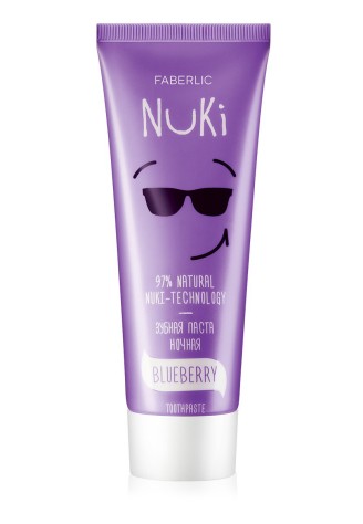 Зубная паста NUKI с экстрактом черники «Ночная»