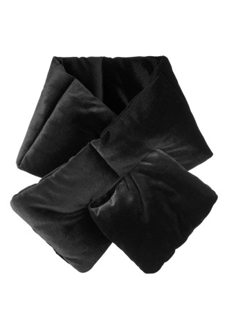 Горжетка бархатная, чёрная